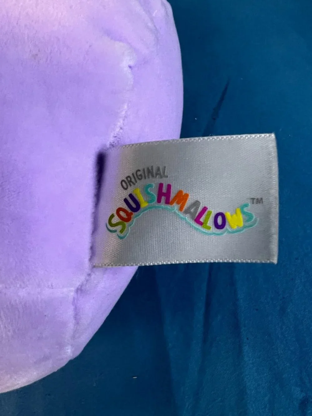 Squishmallows 8” Pyle the Mushroom Plush Purple Body Blue Spotted Cap Teal Belly